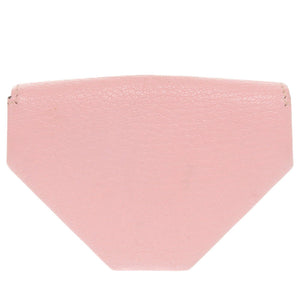 美品 エルメス ル ヴァンキャトル シェーブル ローズサクラ A刻印(2017年製) シルバー金具 コインケース 0671【中古】HERMES