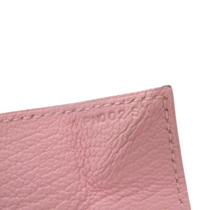 美品 エルメス ル ヴァンキャトル シェーブル ローズサクラ A刻印(2017年製) シルバー金具 コインケース 0671【中古】HERMES