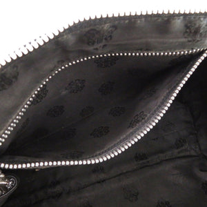 クロムハーツ セメタリークロスパッチ レザー ブラック ハンドバッグ 黒 0683【中古】CHROME HEARTS