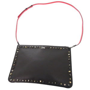 美品 クリスチャンルブタン 3175006 レザー ブラック 2WAY ショルダーバッグ クラッチバッグ 黒 0687【中古】Christian Louboutin