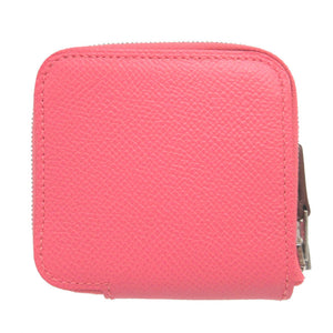 美品 エルメス アザップシルクインコンパクト ヴォーエプソン C刻印(2018年製) ローズアザレ コインケース 財布 0690【中古】HERMES