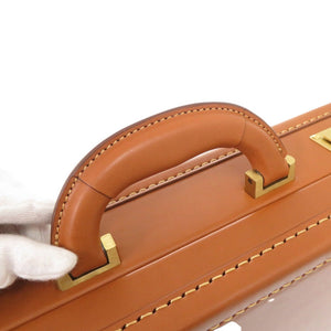 新品同様 土屋鞄製造所 レザー ブラウン アタッシュケース 茶 0692【中古】メンズ