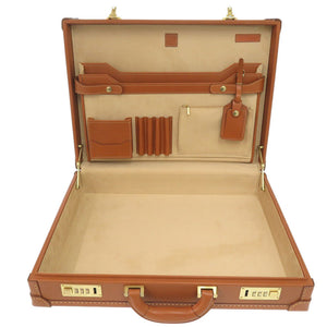 新品同様 土屋鞄製造所 レザー ブラウン アタッシュケース 茶 0692【中古】メンズ