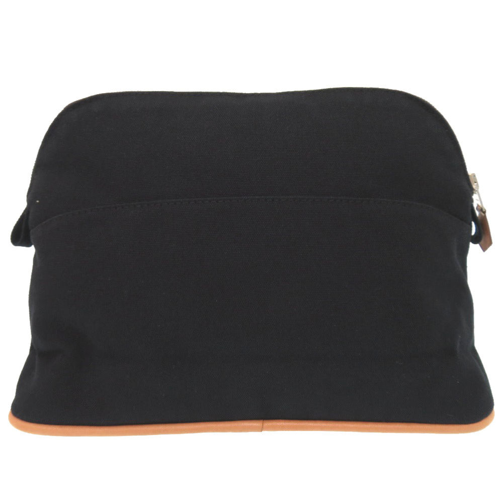 美品 エルメス ボリードポーチ 25 MM コットン ブラック バッグ 黒 0701 【中古】 HERMES