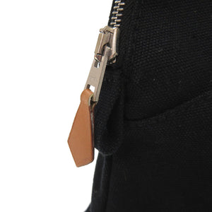 美品 エルメス ボリードポーチ 25 MM コットン ブラック バッグ 黒 0701 【中古】 HERMES