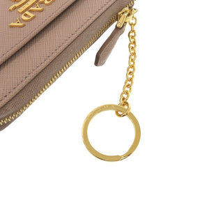 新品同様 プラダ 1PP122 キーリング サフィアーノレザー CIPRIA(F0236)ベージュ コインケース  0718【中古】PRADA