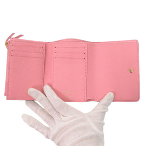 新品同様 ルイ ヴィトン ポルトフォイユ ヴィクトリーヌ ヴィヴィエンヌ モノグラム M69754 ブラウン 三つ折り財布 LV 0722【中古】LOUIS VUITTON