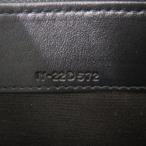 未使用品 サルヴァトーレフェラガモ ガンチーニ IY-22D572 レザー ブラック ラウンドファスナー 長財布 黒 0732【中古】Salvatore Ferragamo