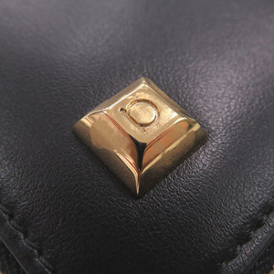 未使用品 サルヴァトーレフェラガモ ガンチーニ IY-22D572 レザー ブラック ラウンドファスナー 長財布 黒 0732【中古】Salvatore Ferragamo