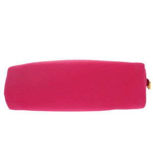 未使用品 プラダ トライアングルロゴ キャンバス ピンク ポーチ 0733【中古】PRADA