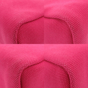 未使用品 プラダ トライアングルロゴ キャンバス ピンク ポーチ 0733【中古】PRADA