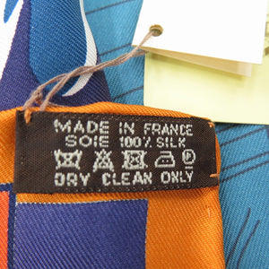 美品 エルメス カレ90 スペースショッピング Space Shopping Au Faubourg スカーフ シルク マルチカラー 0734【中古】HERMES