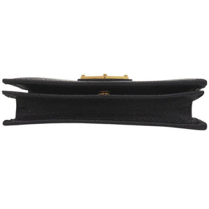 新品同様 プラダ 1MV021 サフィアーノレザー ブラック 二つ折り財布 黒 0741【中古】PRADA