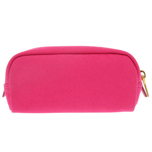 未使用品 プラダ トライアングルロゴ 1NA175 キャンバス ポーチ ピンク 0750【中古】PRADA