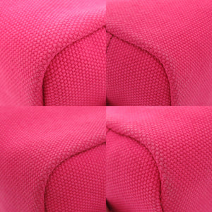 未使用品 プラダ トライアングルロゴ 1NA175 キャンバス ポーチ ピンク 0750【中古】PRADA