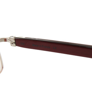 美品 カルティエ リムレス Cデコール 度入り プラスチック ボルドー メガネ 0752【中古】CARTIER