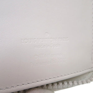 美品 ルイ ヴィトン ヴェルティカル LVフレンド ジッピーウォレット ラウンドファスナー モノグラム M80337 長財布 レザー ホワイト LV 0754【中古】LOUIS VUITTON