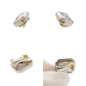 美品 クリスチャンディオール ヴィンテージ メタル ストーン シルバー ネックレス イヤリング 0757【中古】Christian Dior