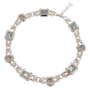 美品 クリスチャンディオール ヴィンテージ メタル ストーン シルバー ネックレス イヤリング 0757【中古】Christian Dior