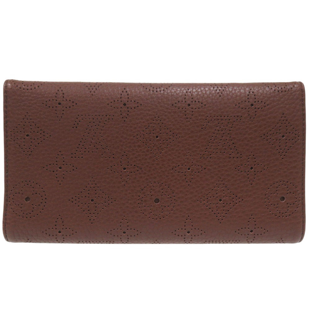 美品 ルイ ヴィトン モノグラム マヒナ ポルトフォイユ アメリア M95968 長財布 ブラウン LV 0766【中古】LOUIS VUITTON