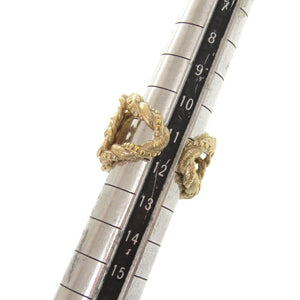 美品 シャネル メタル フェイクパール ストーン 12号 ゴールド リング 指輪 0773【中古】CHANEL