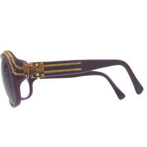 ルイ ヴィトン ミリオネア サングラス 初期 アイウェア ゴールド金具 Z0097E アセテート パープル LV 0782【中古】LOUIS VUITTON