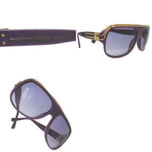 ルイ ヴィトン ミリオネア サングラス 初期 アイウェア ゴールド金具 Z0097E アセテート パープル LV 0782【中古】LOUIS VUITTON