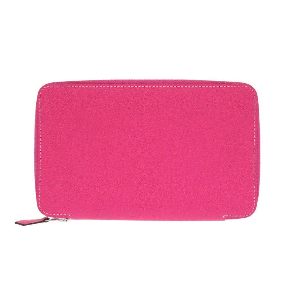 新品同様 エルメス アジェンダジップ ヴォーエプソン ローズティリアン □R刻印(2014年製) ピンク 手帳カバー 0792【中古】HERMES