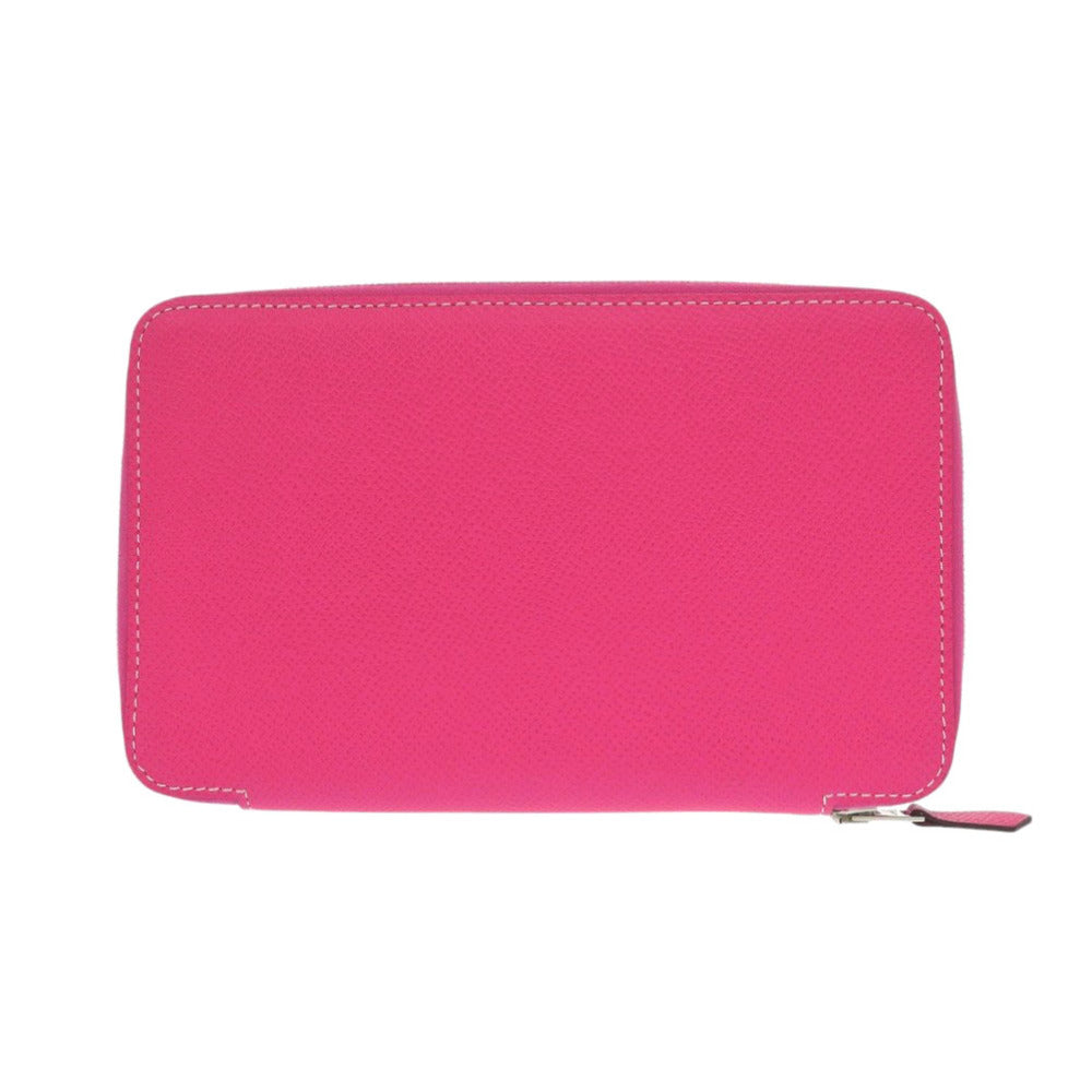 新品同様 エルメス アジェンダジップ ヴォーエプソン ローズティリアン □R刻印(2014年製) ピンク 手帳カバー 0792【中古】HERMES