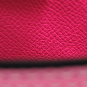 新品同様 エルメス アジェンダジップ ヴォーエプソン ローズティリアン □R刻印(2014年製) ピンク 手帳カバー 0792【中古】HERMES