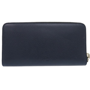 新品同様 クリスチャンルブタン パネトーネ ラウンドファスナー ウォレット 長財布 レザー ネイビー 0813【中古】Christian Louboutin