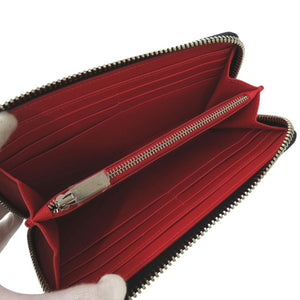 新品同様 クリスチャンルブタン パネトーネ ラウンドファスナー ウォレット 長財布 レザー ネイビー 0813【中古】Christian Louboutin