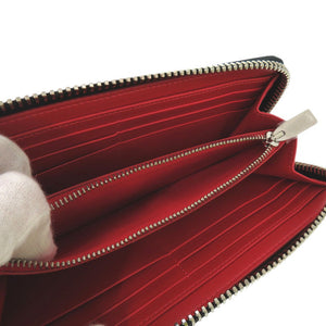 新品同様 クリスチャンルブタン パネトーネ ラウンドファスナー ウォレット 長財布 レザー ネイビー 0813【中古】Christian Louboutin