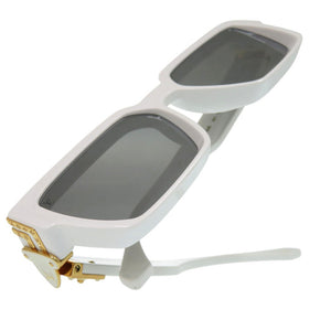 美品 ルイ ヴィトン 1.1 ミリオネア モノグラム スクエア サングラス Z1166E 9F1 アセテート ホワイト LV 0824【中古】LOUIS VUITTON