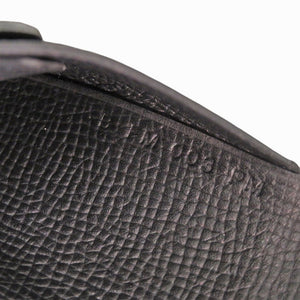 美品 エルメス カルヴィデュオ ヴォーエプソン ノワール B刻印(2023年製) カードケース 黒 0833【中古】HERMES