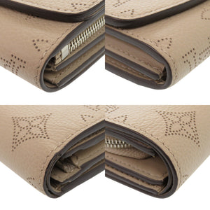 美品 ルイ ヴィトン ポルトフォイユ イリス コンパクト モノグラム マヒナ ICチップ M62542 ガレ 二つ折り財布 LV 0838【中古】LOUIS VUITTON