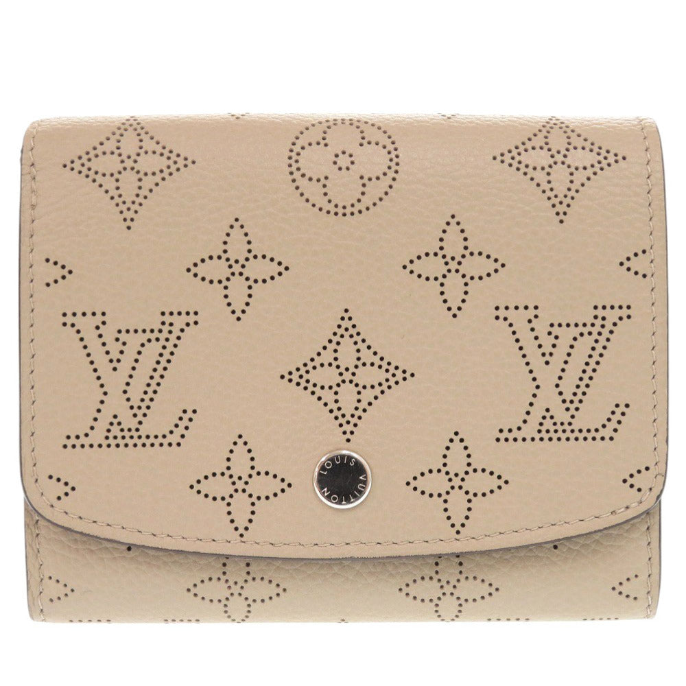 美品 ルイ ヴィトン ポルトフォイユ イリス コンパクト モノグラム マヒナ ICチップ M62542 ガレ 二つ折り財布 LV 0838【中古】LOUIS VUITTON