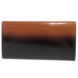 新品同様 サルヴァトーレフェラガモ ガンチーニ カーフ ブラウン 長財布 茶 0839【中古】Salvatore Ferragamo