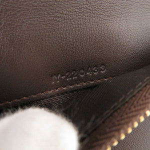 新品同様 サルヴァトーレフェラガモ ガンチーニ カーフ ブラウン 長財布 茶 0839【中古】Salvatore Ferragamo