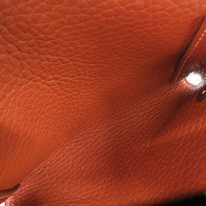 美品 エルメス エテュイカルトGM エヴリン トリヨンクレマンス ゴールド □I刻印(2005年製) シルバー金具 トランプケース 0869【中古】HERMES