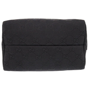 美品 グッチ 124542 GGキャンバス ブラック ハンドバッグ 黒 0932【中古】GUCCI