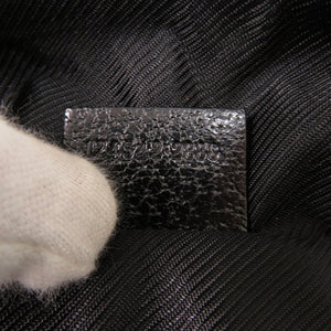 美品 グッチ 124542 GGキャンバス ブラック ハンドバッグ 黒 0932【中古】GUCCI