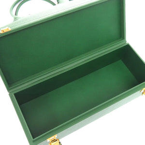 美品 エルメス マクファーソン クシュベル ヴェール ゴールド金具 □G刻印 2WAY ハンドバッグ 緑 0942 【中古】 HERMES