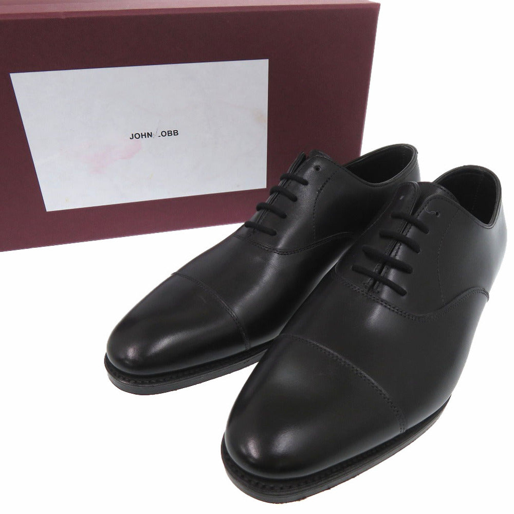 新品同様 ジョンロブ シティーII オックスフォードシューズ レザー ブラック 0949【中古】John Lobb