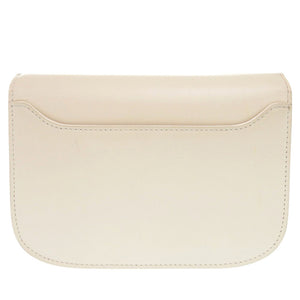 新品同様 デルボー Lingot ランゴー レザー アイボリー ショルダーバッグ 0956【中古】DELVAUX