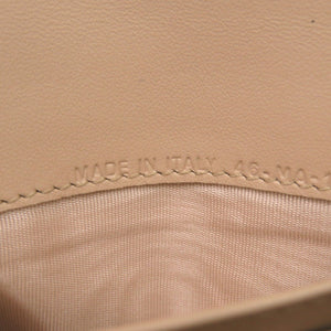 ディオール サドル チェーンウォレット S5614CCEH ゴートスキン ベージュ 長財布 0972【中古】Dior