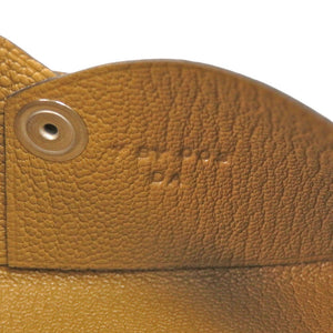 新品同様 エルメス カルヴィ シェーブル ブルーアズティック キャラメル Y刻印(2020年製) カードケース 水色 0978【中古】HERMES