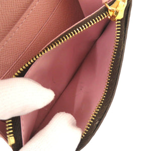 美品 ルイ ヴィトン ポルトモネ ロザリ モノグラム M62361 ローズバレリーヌ 二つ折り財布 LV 1018【中古】LOUIS VUITTON