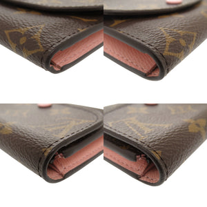 美品 ルイ ヴィトン ポルトモネ ロザリ モノグラム M62361 ローズバレリーヌ 二つ折り財布 LV 1018【中古】LOUIS VUITTON