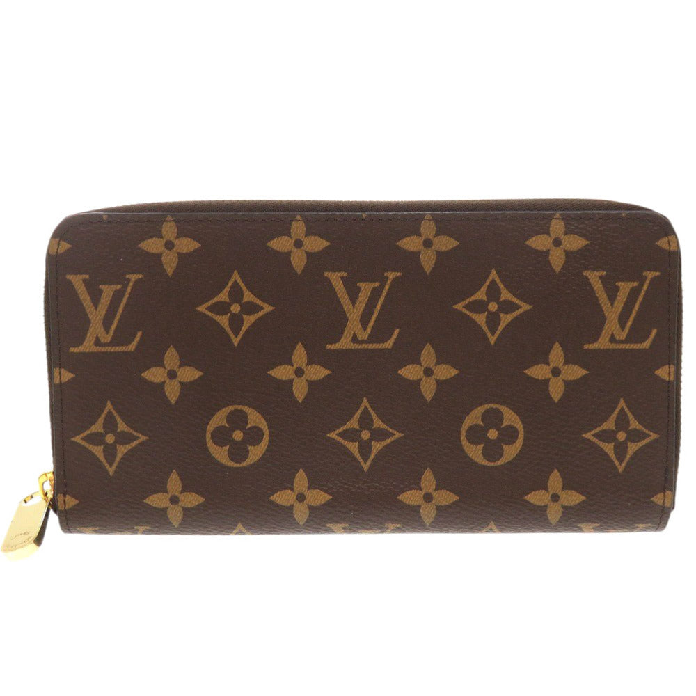 新品同様 ルイ ヴィトン ジッピーウォレット M42616 ブラウン ラウンドファスナー 長財布 LV 1021【中古】LOUIS VUITTON